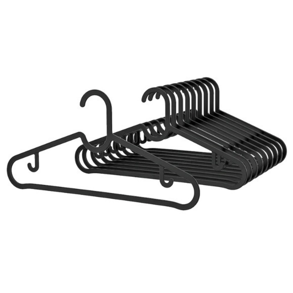 10 pc black hangers new